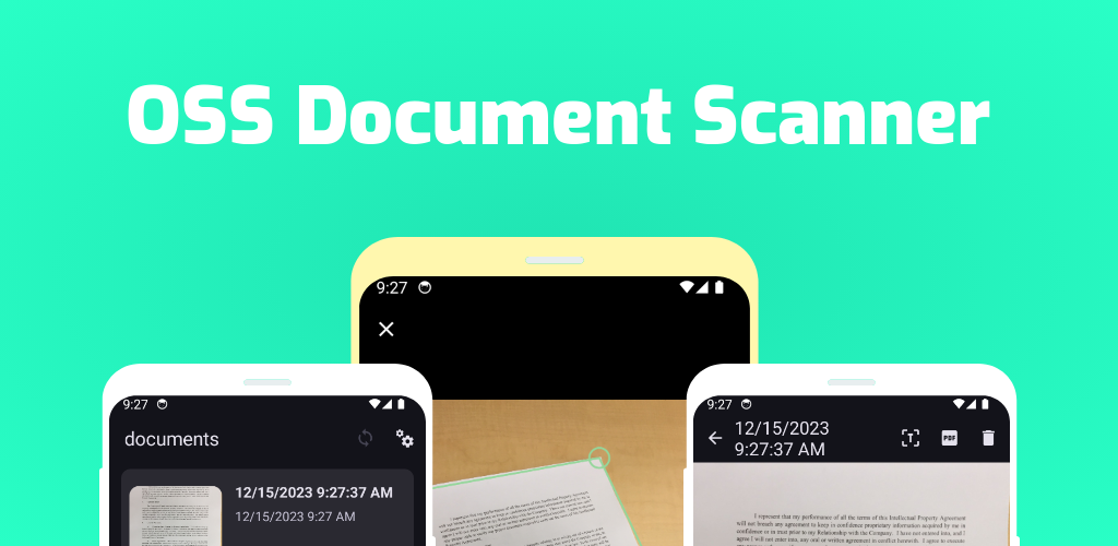 OSS Document Scanner feature graphic